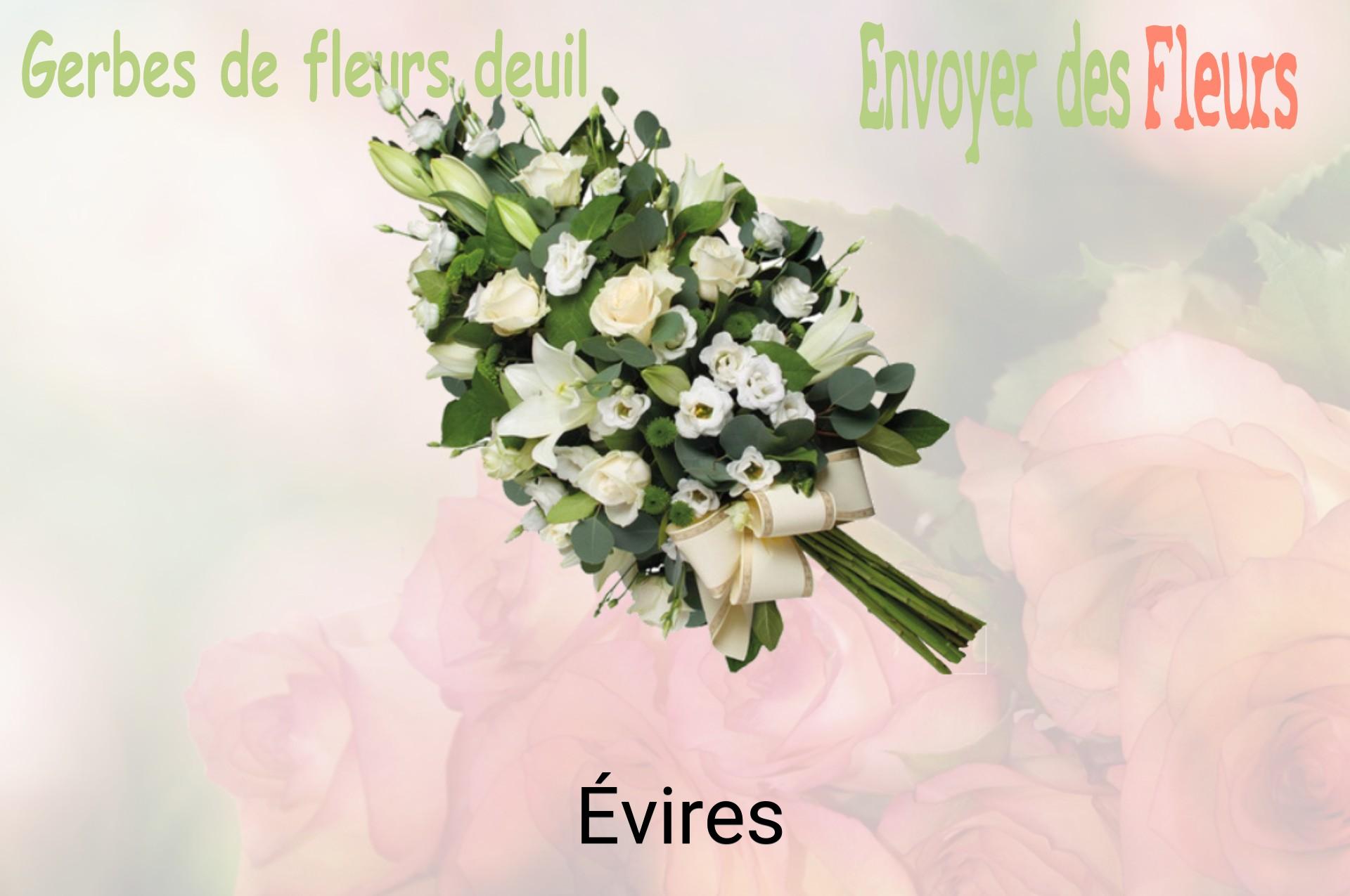 Gerbe de fleurs de deuil livrée à Évires